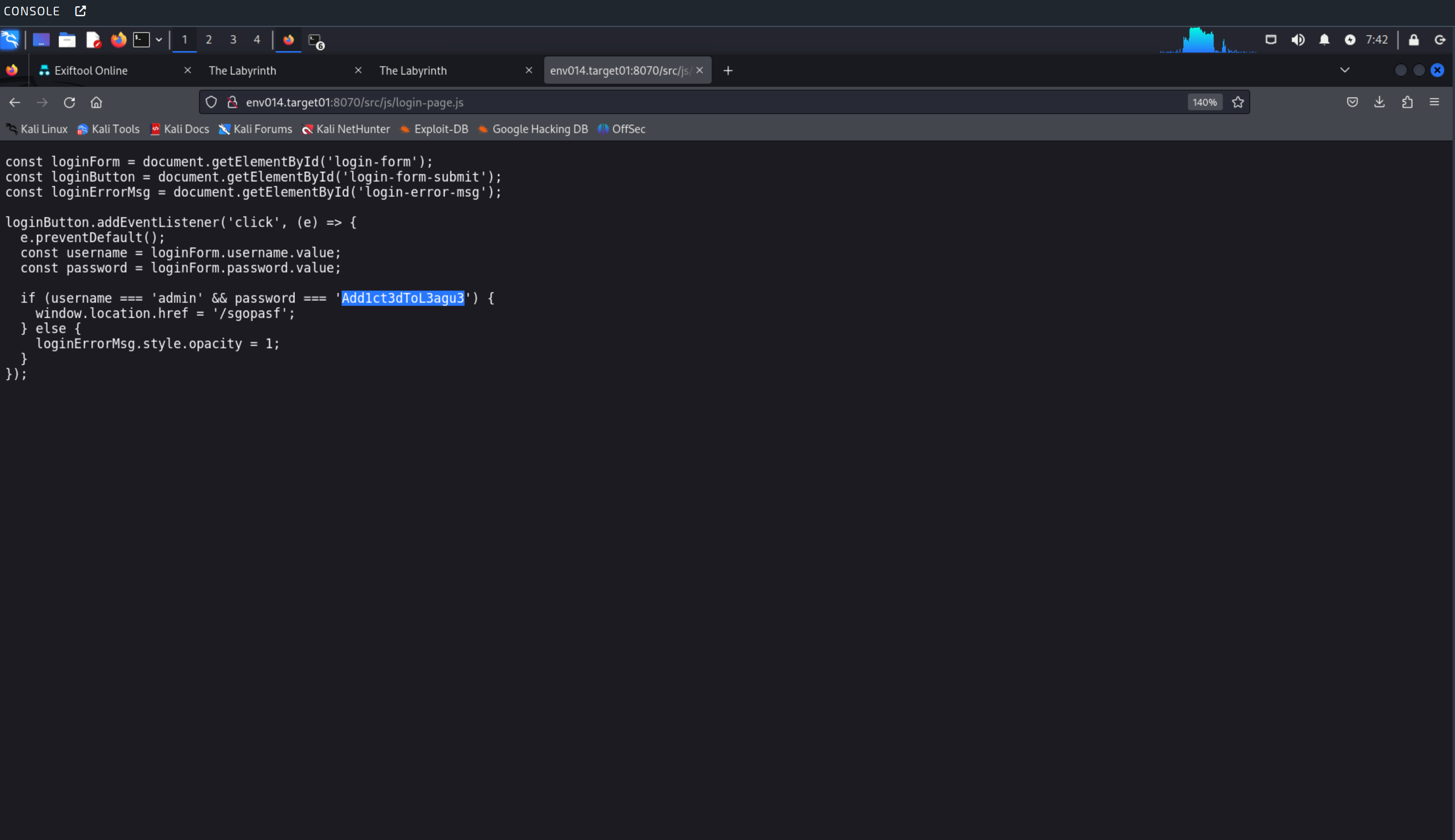 Local file inclusion vulnerability